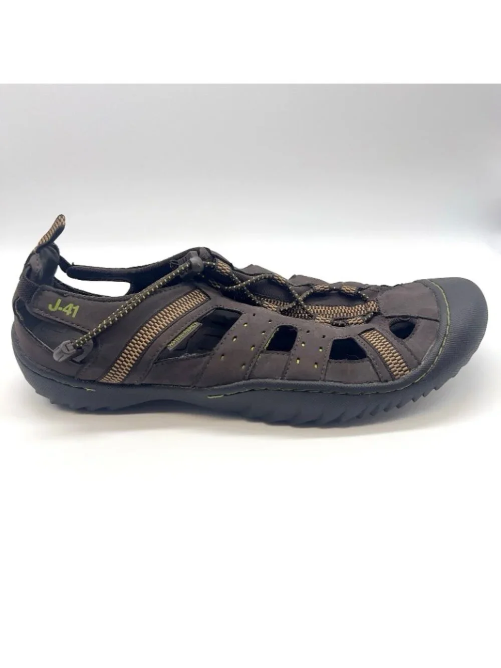J 41 Jeep Adventure On Groove II Athletic Water Sandal Shoes Brown Mens Shoe 10M